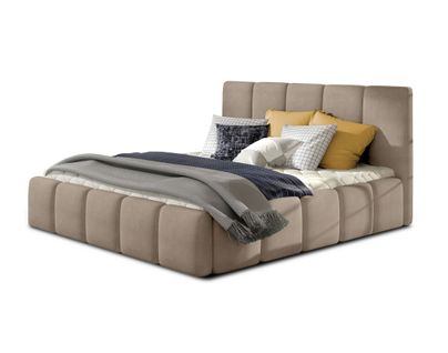 Lucea - Lit Coffre - 160x200 - Sommier Inclus - En Velours