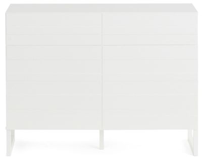 Sofia - Buffet Bas - Blanc Mat - 2 Portes Et 2 Tiroirs - 110 Cm
