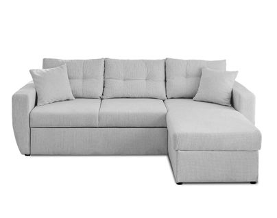 Astoria - Canapé D'angle Réversible 4 Places - Convertible Avec Coffre - En Tissu Texturé