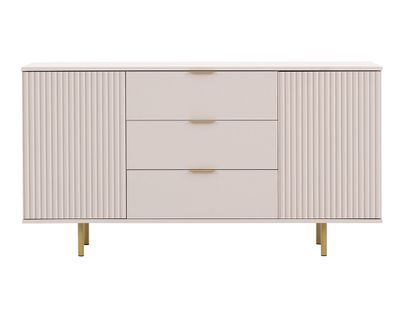 Monica - Buffet - Beige - 3 Tiroirs Et 2 Portes - 150 Cm