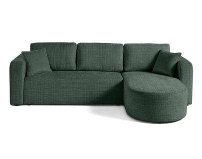 Miro - Canapé D'angle Réversible - 4 Places - Convertible Avec Coffre - En Velours Texturé