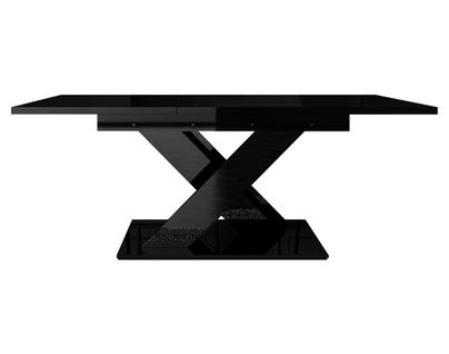 Buriti - Table à Manger Extensible - Noir - 4 à 6 Personnes