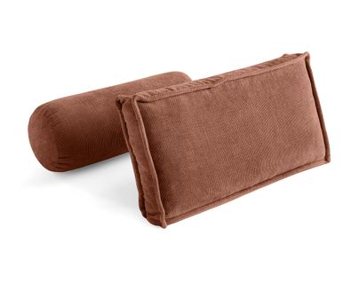 Marisol - Lot De Deux Coussins De Dossier - Velours Texturé