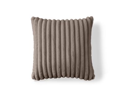 Sierra - Coussin - En Fausse Fourrure Côtelé - 40x40 Cm