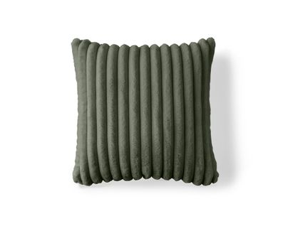 Sierra - Coussin - En Fausse Fourrure Côtelé - 50x50 Cm