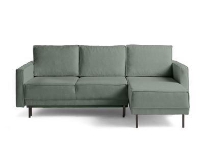 Charlie - Canapé D'angle Réversible 4 Places - Convertible Avec Coffre - En Tissu