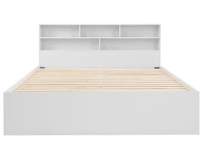 Andrea - Lit Avec Rangements - 180x200 Cm - Sommier Inclus - Bois