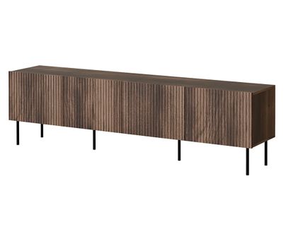 Franco - Meuble TV - Effet Bois - 4 Portes - 200 Cm