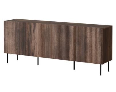 Franco - Buffet Bas - Effet Bois - 200 Cm