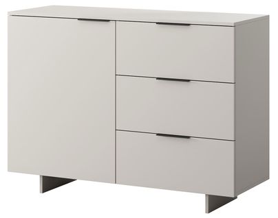 Canterbury - Buffet Bas - Beige - 3 Tiroirs Et 1 Porte - 120 Cm