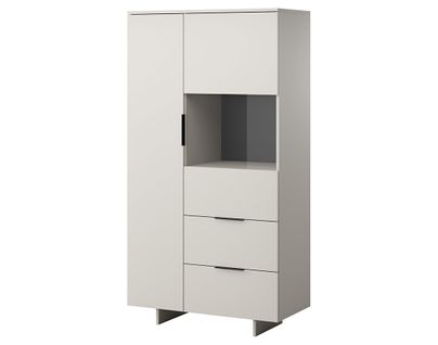 Canterbury - Vitrine - Beige - 2 Portes Et 2 Tiroirs - 170 Cm
