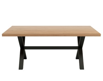 Woody - Table à Manger - Chêne Et Hêtre Massif - 180 Cm