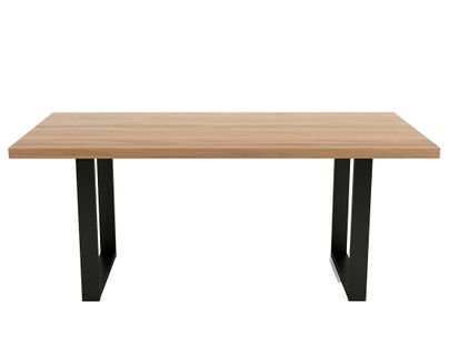 Jessie - Table à Manger - Chêne Et Hêtre Massif - 180 Cm