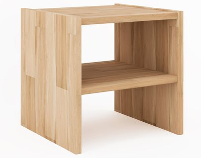 Bonnie - Table De Chevet - Chêne Massif - 35 Cm