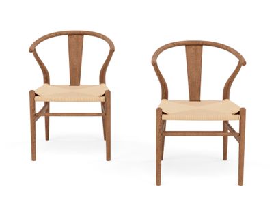 Bergen - Lot De 2 Chaises - Bois D'hêtre