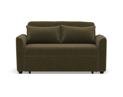 Ernest - Canapé Droit 2 Places Convertible En Velours Côtelé