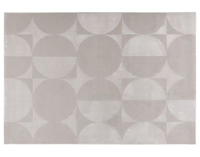Telio - Tapis Rectangulaire Motif Géométrique - Taupe -  160x230 Cm