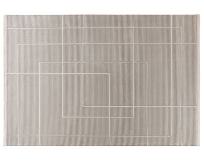 Telio - Tapis Rectangulaire Motif Graphique - Taupe -  120x170 Cm