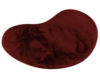 Joy - Tapis Organique - Fausse Fourrure - Rouge