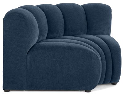 Debbie - Module D'angle Réversible En Tissu Texturé