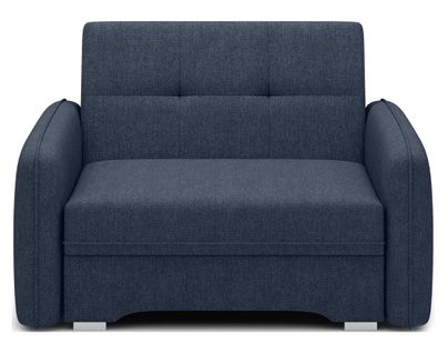 Michelle - Fauteuil Convertible Avec Coffre En Velours Bleu