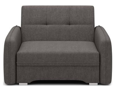 Michelle - Fauteuil Convertible Avec Coffre En Velours Gris Foncé