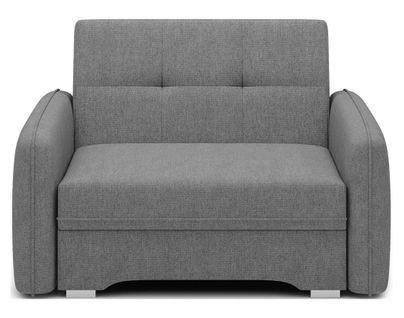 Michelle - Fauteuil Convertible Avec Coffre En Velours Gris