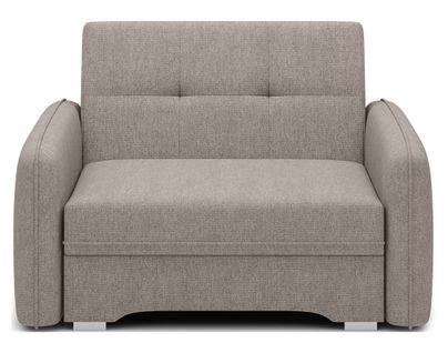 Michelle - Fauteuil Convertible Avec Coffre En Velours Beige