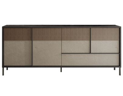 Jules - Buffet Bas - 4 Portes Et 1 Tiroir - 206 Cm