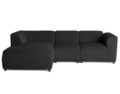 Suaro - Canapé Modulable D'angle Gauche 4 Places En Tissu Texturé