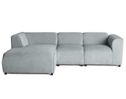 Suaro - Canapé Modulable D'angle Gauche 4 Places En Tissu Texturé