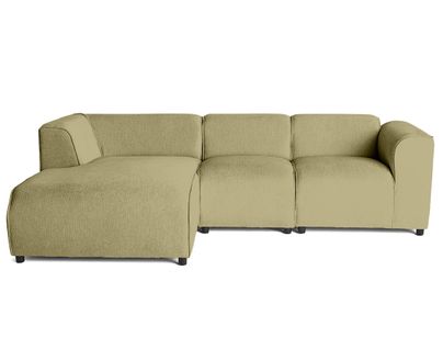 Suaro - Canapé Modulable D'angle Gauche 4 Places En Tissu Texturé