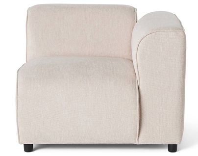 Suaro - Module D'assise D'angle Droit En Tissu Texturé