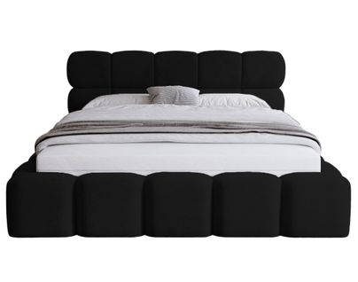 Mariposa - Lit Coffre - 160x200 Cm - Sommier Inclus - En Velours