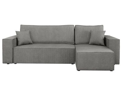 Cezanne - Canapé D'angle Réversible 4 Places Convertible Avec Coffre En Tissu Texturé