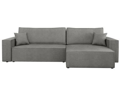 Cezanne - Canapé D'angle Réversible 5 Places Convertible Avec Coffre En Tissu Texturé