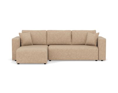 Topaze - Canapé D'angle Réversible 4 Places Convertible Avec Coffre En Simili