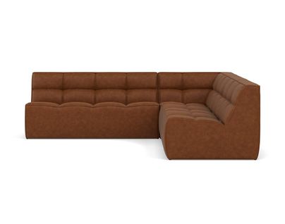 Alya - Canapé Modulable D'angle Réversible 4 Places En Simili