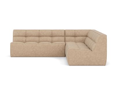 Alya - Canapé Modulable D'angle Réversible 5 Places En Simili