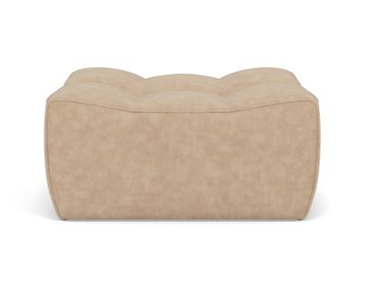 Alya - Pouf En Simili Beige