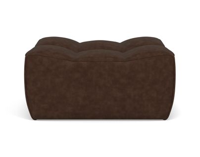 Alya - Pouf En Simili Marron