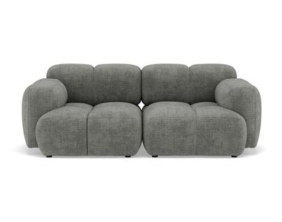 Grace - Canapé Modulable 2 Places En Velours Texturé