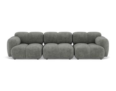 Grace - Canapé Modulable 3 Places En Velours Texturé