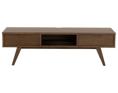 Pauline - Meuble TV - Chêne Foncé - 2 Tiroirs - 150 Cm