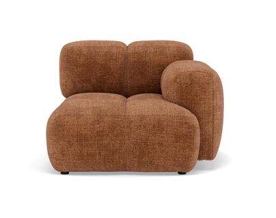 Grace - Module D'assise Droit En Velours Texturé