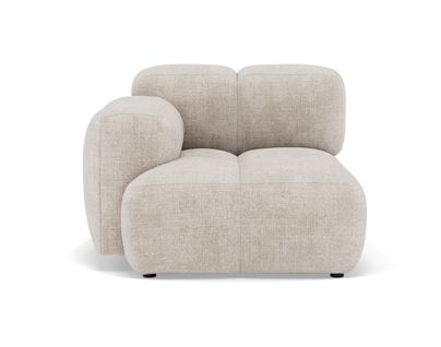 Grace - Module D'assise Gauche En Velours Texturé