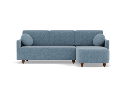 Calypso - Canapé D'angle Réversible 4 Places Convertible Avec Coffre En Tissu