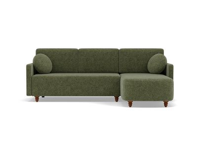 Calypso - Canapé D'angle Réversible 4 Places Convertible Avec Coffre En Tissu