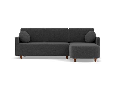 Calypso - Canapé D'angle Réversible 4 Places Convertible Avec Coffre En Tissu