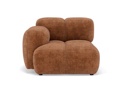 Grace - Module D'assise Gauche En Velours Texturé